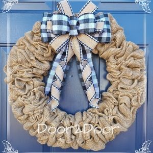 🖤🤍Buffalo Plaid 🤍🖤 Home Decor Wreath